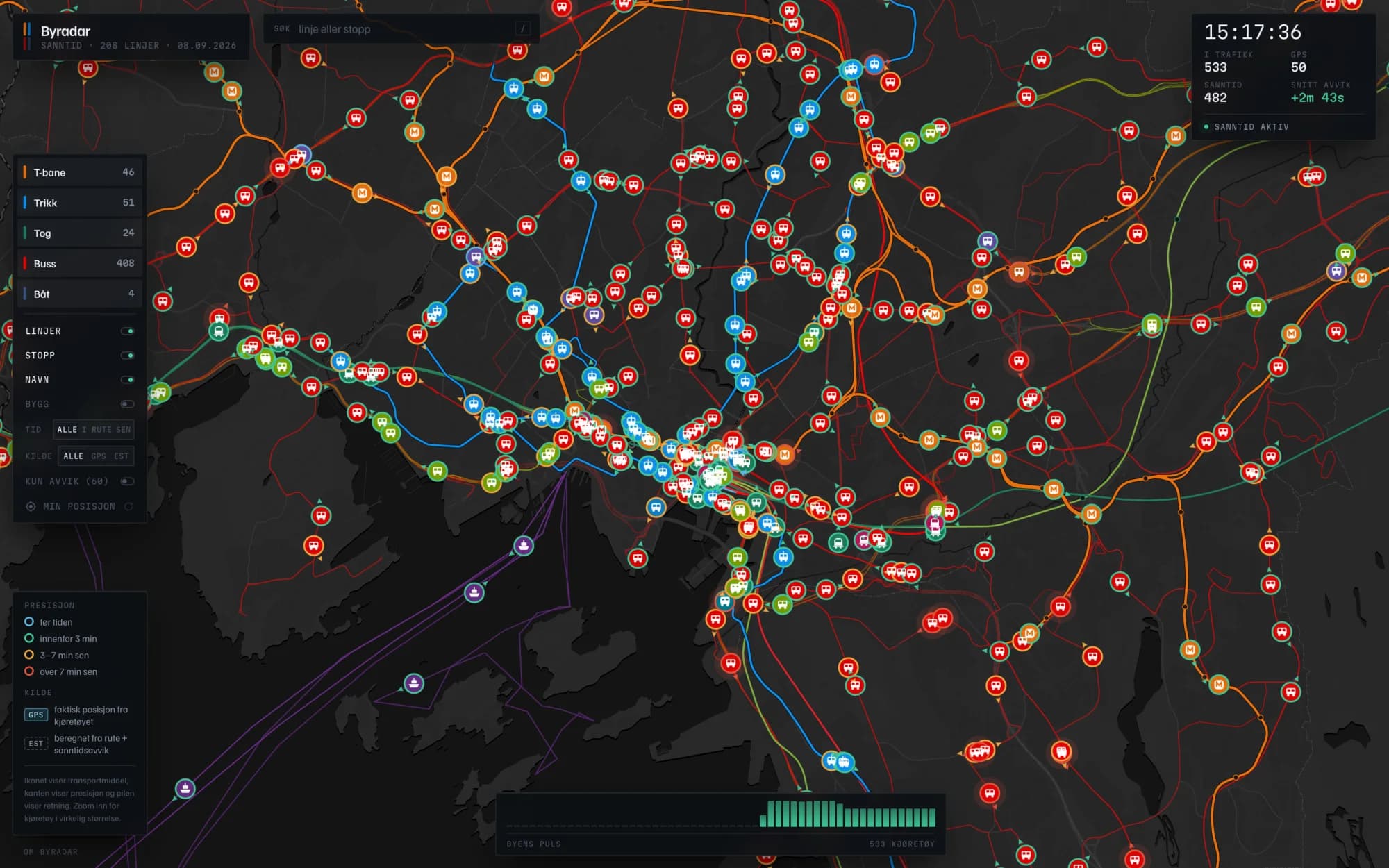 Byradar, screenshot 1